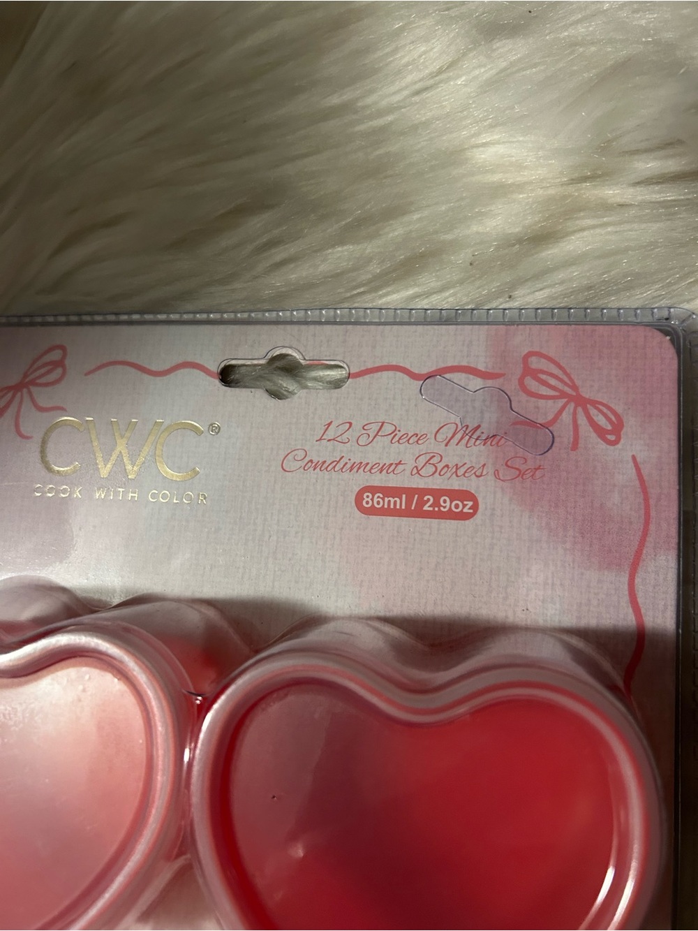 CWC Cook With Color Heart-Shaped Mini Condiment Boxes - Pink - Picture 2 of 5